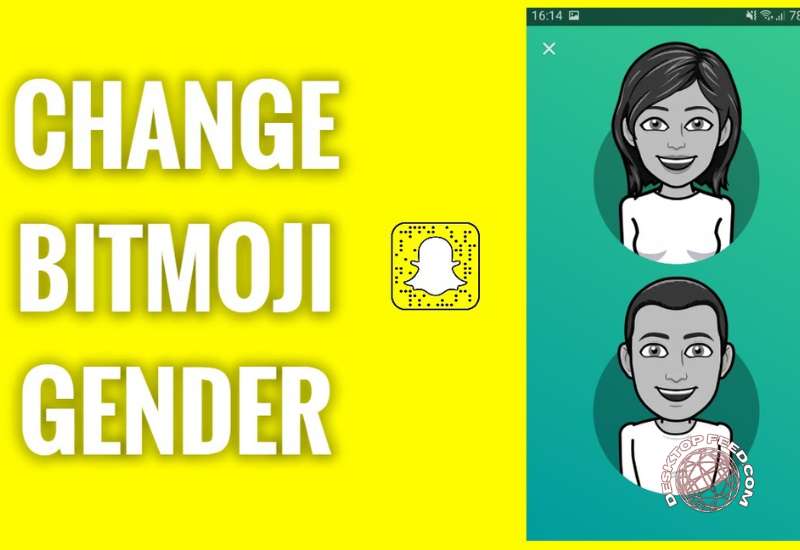 how to change bitmoji gender