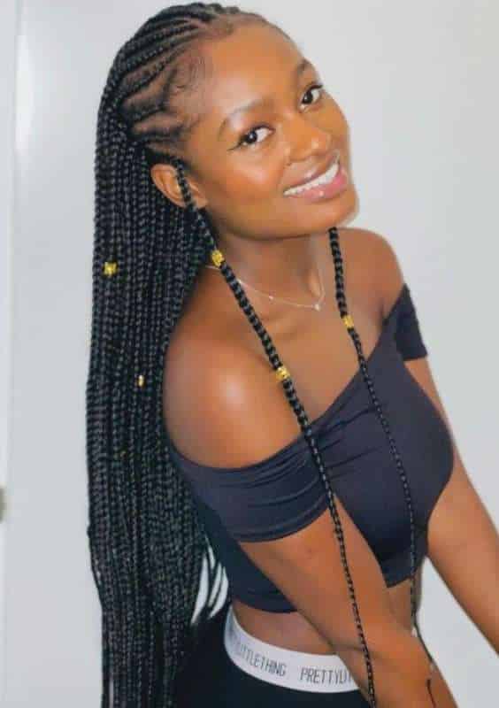 Fulani braids with beads - african hairstyles for fulani braids with beads