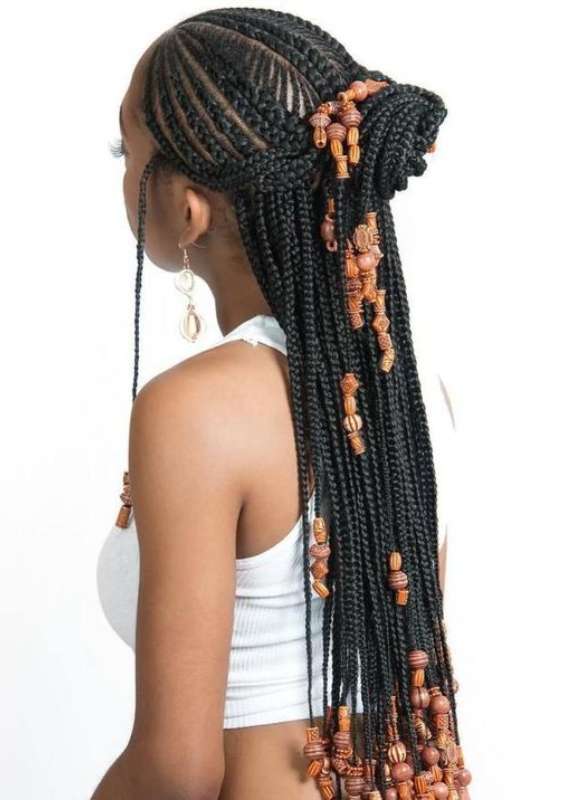 Fulani braids with beads - fulani braids with beads long
